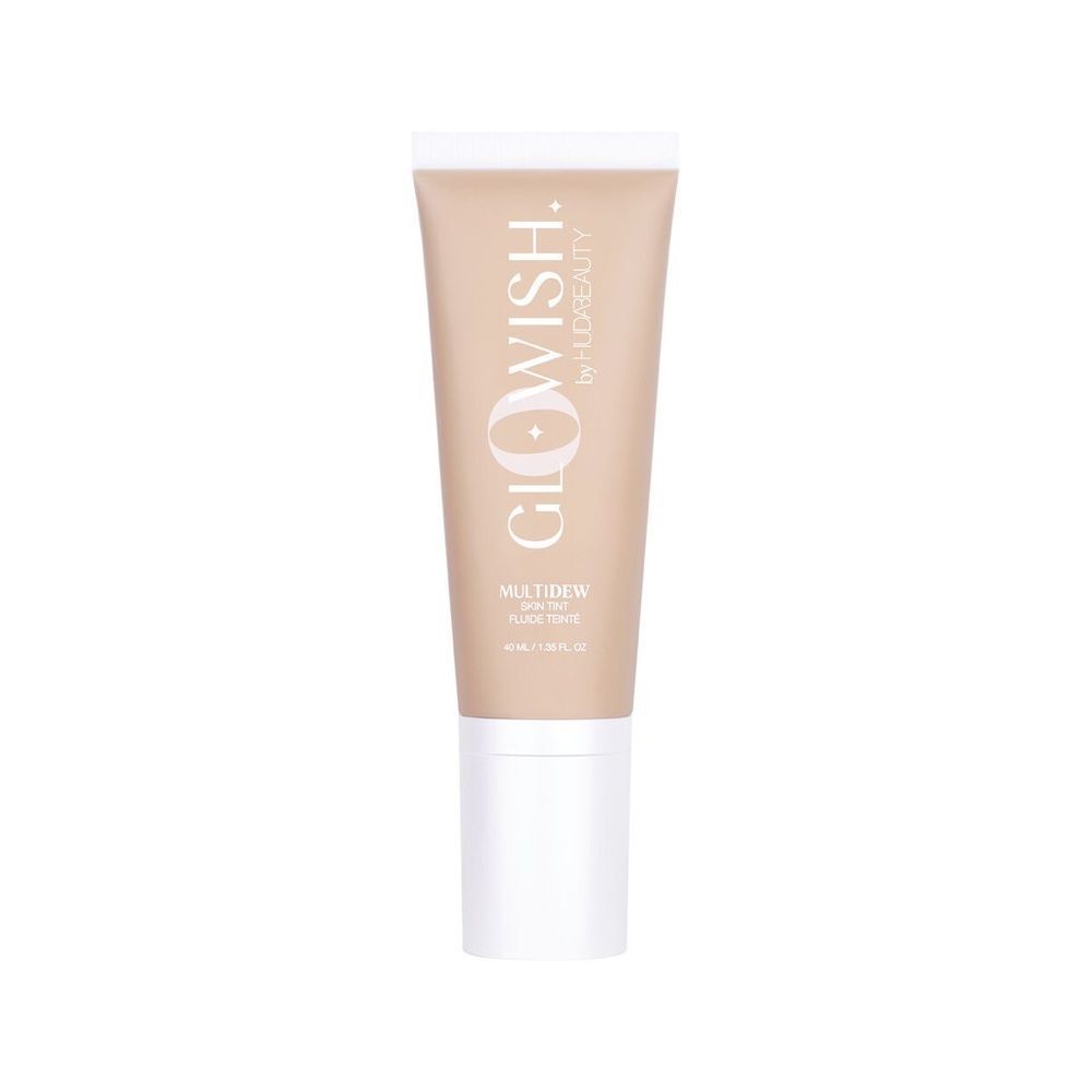 LIGHT-MEDIUM HUDA BEAUTY GLOWISH MULTIDEW CC BB SKIN TINT BRIGHTEN COVERAGE GLOW